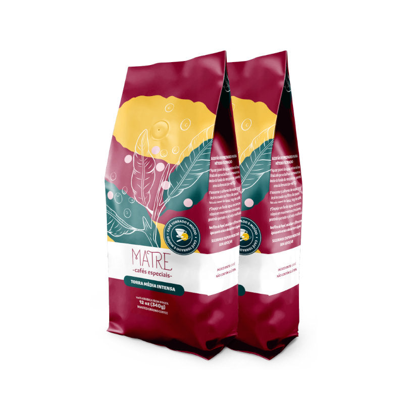 2 Pack Medium Dark Roast Ground Coffee