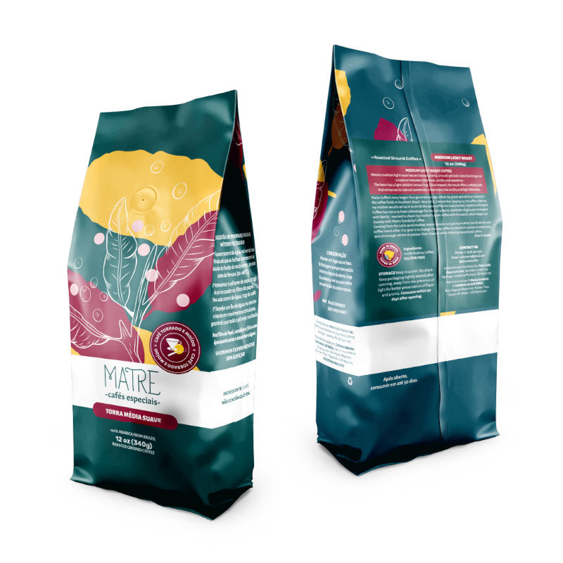 2 Pack Medium Light Roast Ground Coffee